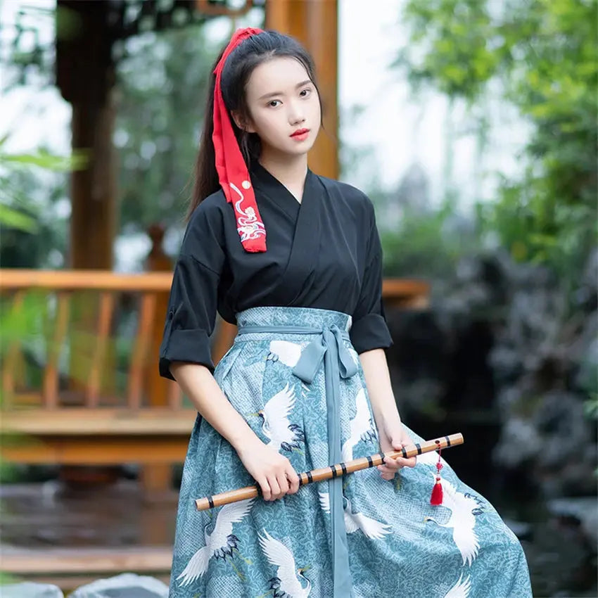 Traditional Dress 'Japanese Cranes'