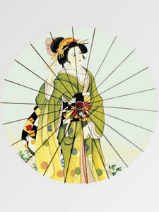 Traditional Japanese Bamboo Umbrella 'Geisha'
