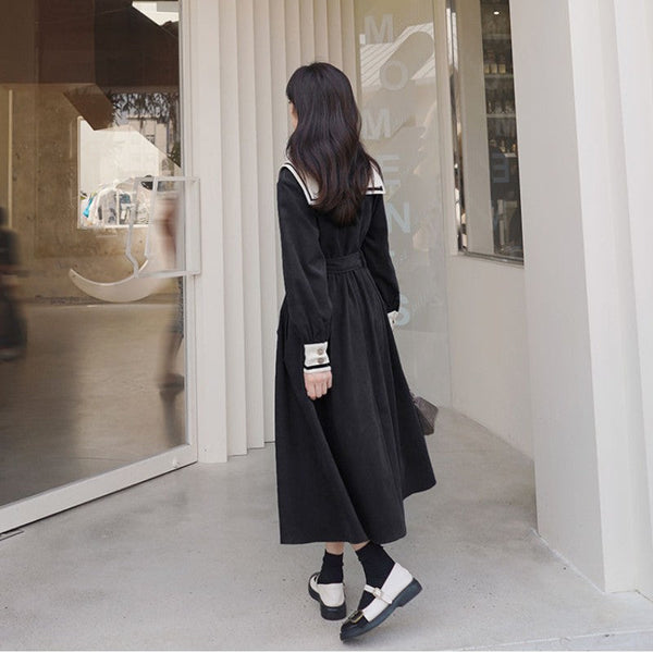 Traditional Japanese Black Dress 'Hangaku' My Japan Clothes Traditional Japanese Black Dress 'Hangaku' My Japan Clothes