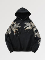 Load image into Gallery viewer, Traditional Japanese Embroidered Hoodie &#39;Tsukaimasu&#39;
