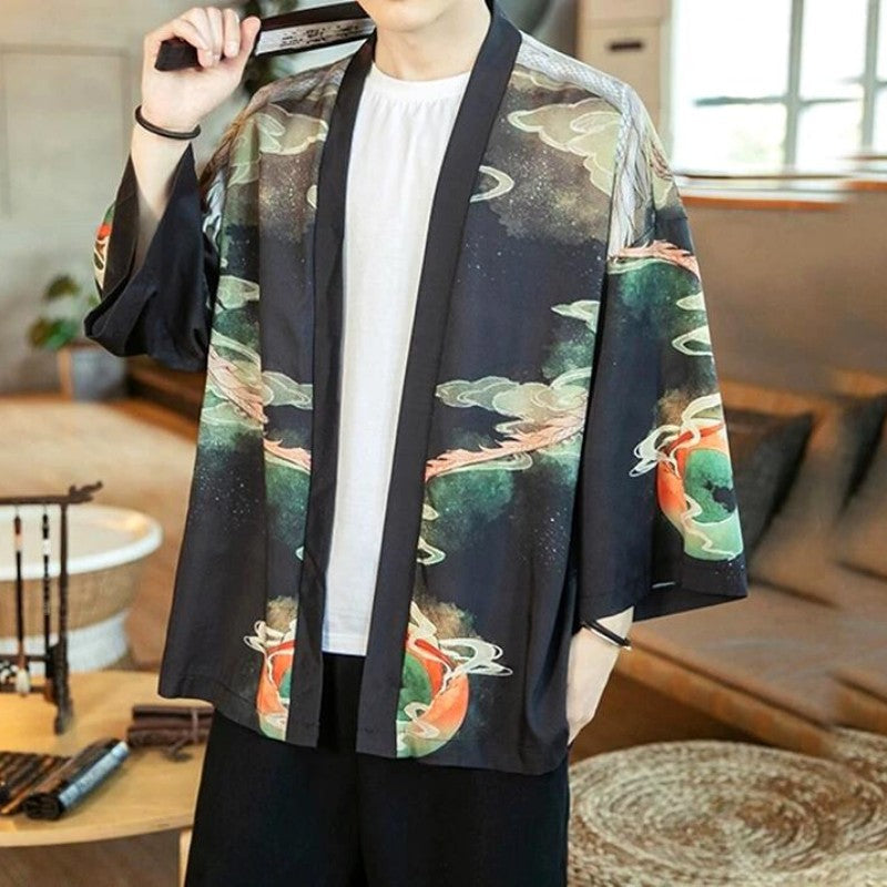 Traditional Mens Kimono Jacket 'Ateez'