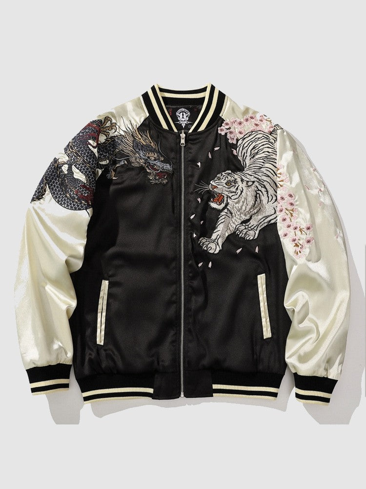 Traditional Sukajan Jacket Phoenix Pattern 'Tori' – My Japan Clothes