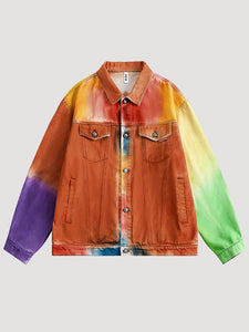 Colorful Denim Jacket 'Harajuku'