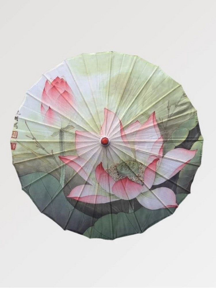 Vintage Japanese Umbrella 'Lotus'