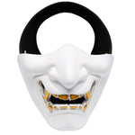 Load image into Gallery viewer, White Japanese Demon Mask
