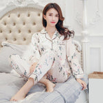 Load image into Gallery viewer, White Silk Japanese Pajamas

