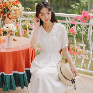 White Vintage Japanese Dress 'Toshiko'