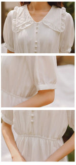 Load image into Gallery viewer, White Vintage Japanese Dress &#39;Toshiko&#39;
