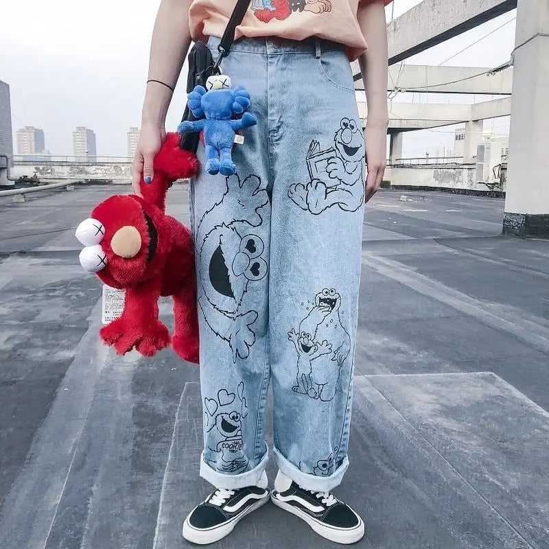 Women's Elmo Pattern Pants 'Nagoya'