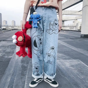 Women's Elmo Pattern Pants 'Nagoya'