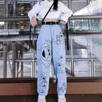 Load image into Gallery viewer, Women&#39;s Elmo Pattern Pants &#39;Nagoya&#39;
