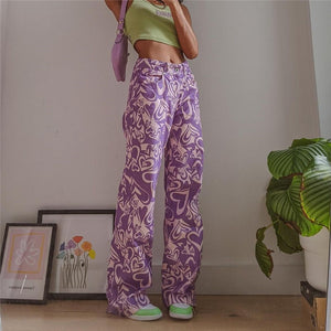 Women Heart Pattern Pants 'Kyoto'