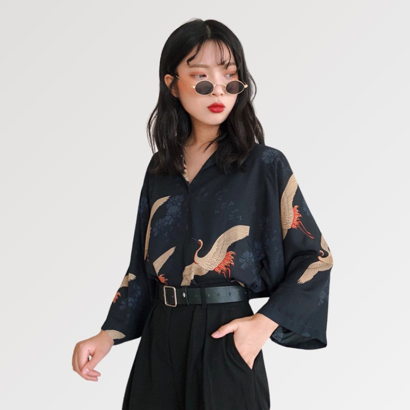 Women Japanese Blouse 'Etajima'