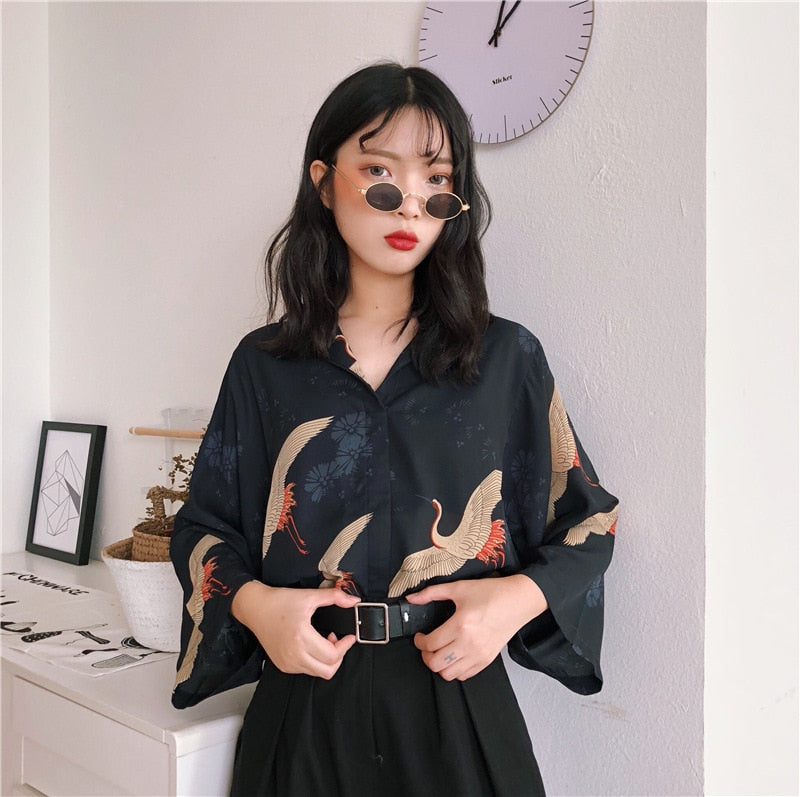 Women Japanese Blouse 'Etajima'