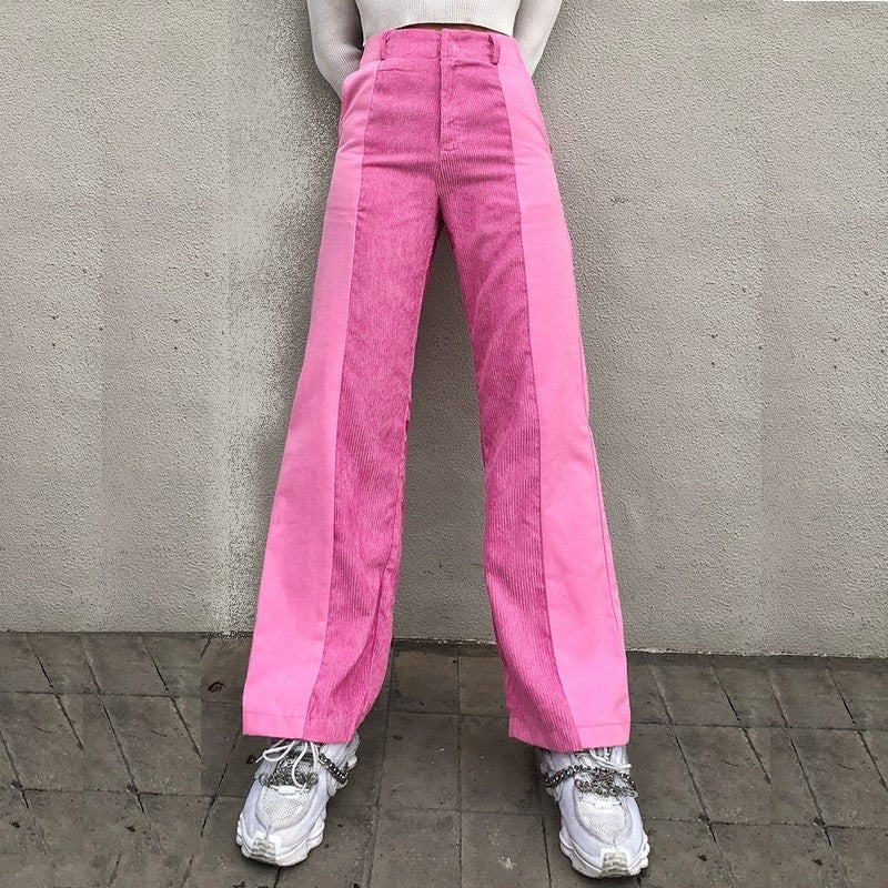 Women's Pink Corduroy Pants 'Sagamihara'