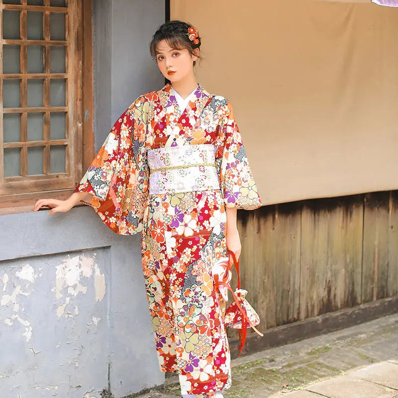 Women's Japanese Floral Kimono 'Nomi'