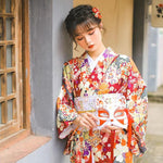 Load image into Gallery viewer, Women&#39;s Japanese Floral Kimono &#39;Nomi&#39;
