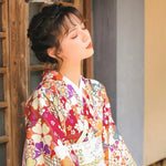 Load image into Gallery viewer, Women&#39;s Japanese Floral Kimono &#39;Nomi&#39;
