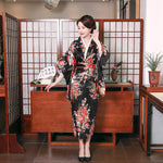Load image into Gallery viewer, Women&#39;s Japanese Silk Kimono &#39;Shirouma&#39;
