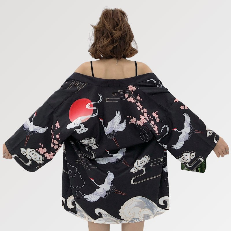 Women's Kimono Jacket 'Ogon Bat'