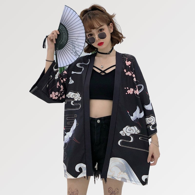 Women's Kimono Jacket 'Ogon Bat'