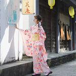 Load image into Gallery viewer, Women&#39;s Pink Japanese Kimono &#39;Ichinoseki&#39;
