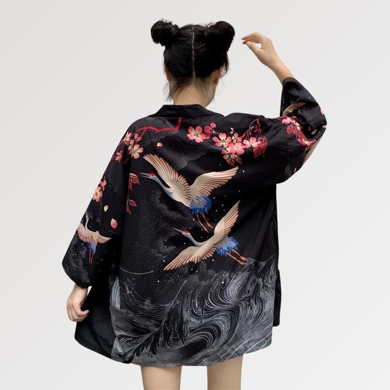 Women's Short Kimono Jacket 'Habomai'