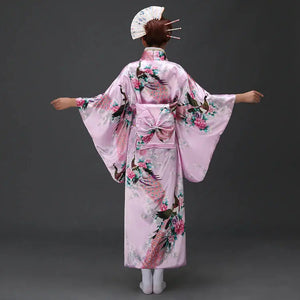 Women's Silk Japanese Kimono 'Kisokoma'