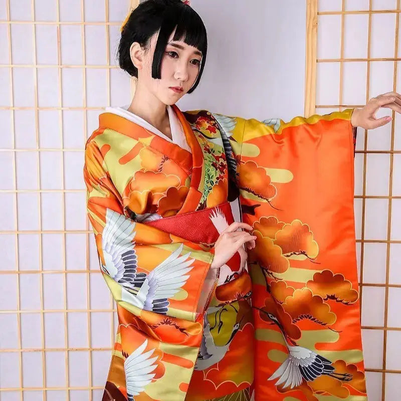 Women's Traditional Japanese Furisode 'Chikusei'