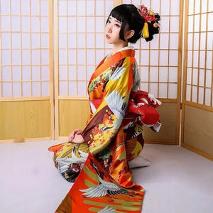 Women's Traditional Japanese Furisode 'Chikusei'