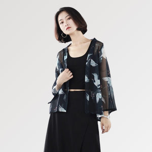 Women's Transparent Kimono Jacket 'Amakusa'