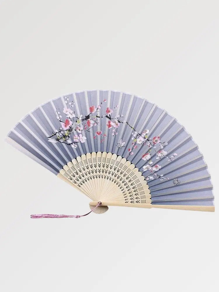 Wooden Japanese Fan 'Cherry Blossom'