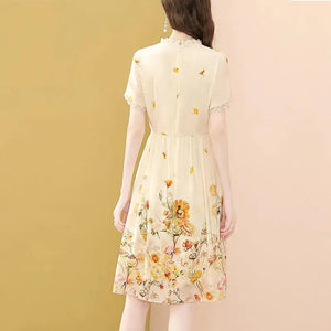 Yellow Floral Dress 'Takahashi'