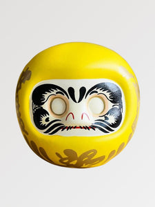 Yellow Traditional Daruma Moneybox